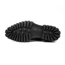 Load image into Gallery viewer, Men's Classic Black Derby Leather Shoes with Lug Sole