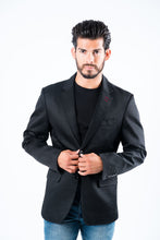 Load image into Gallery viewer, Men's Double Button Black Blazer
