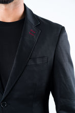 Load image into Gallery viewer, Men's Double Button Black Blazer