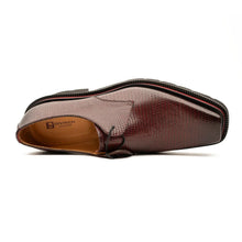 Load image into Gallery viewer, Men's Embossed Leather Derby Shoes with Chunky Sole
