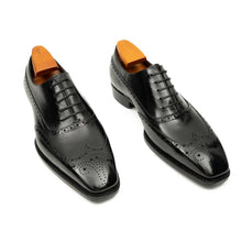 Load image into Gallery viewer, Men's Goodyear Welted Brogue Oxford Shoes