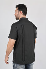 Load image into Gallery viewer, Men's Modern Charcoal GUAYABERA Shirt