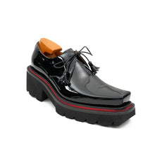 Load image into Gallery viewer, Men's Patent Leather Derby Shoes with Chunky Sole