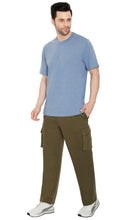 Load image into Gallery viewer, Men's Brushed Fleece Cargo Pants – Comfy Sweatpants with inner drawstrings