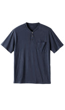 Load image into Gallery viewer, Men's Short Sleeve Henley Relaxed Fit Shirt with Pocket