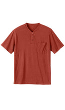Load image into Gallery viewer, Men's Short Sleeve Henley Relaxed Fit Shirt with Pocket