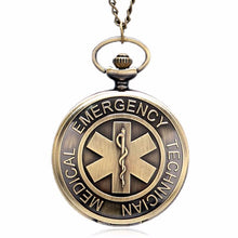 Load image into Gallery viewer, Men's Bronze EMT Pocket Watch