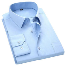 Load image into Gallery viewer, Men's Light Blue Dress Shirt