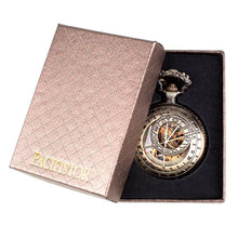 Load image into Gallery viewer, Men's Mechanical Hand Wind Zodiac Steampunk Pocket Watch