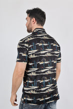 Load image into Gallery viewer, Mens Performance Fabric Modern Fit Stretch Cactus Print Polo