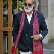 Load image into Gallery viewer, Ferrara - Silk Scarf - Magenta