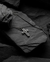 Load image into Gallery viewer, Stone Cross Pendant - Black Onyx