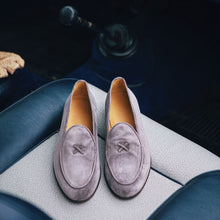 Load image into Gallery viewer, Men's Grigio Suede Milano Loafer