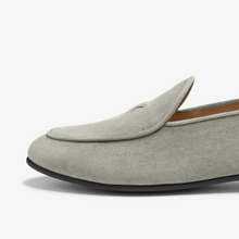 Load image into Gallery viewer, Women's Olive Grey Suede Milano Loafer