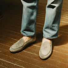 Load image into Gallery viewer, Men's Olive Grey Suede Milano Loafer