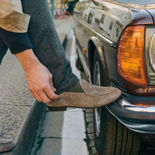 Load image into Gallery viewer, Men's Olive Grey Suede Milano Loafer