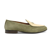 Load image into Gallery viewer, Women's Olive Raffia Milano Loafer