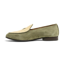 Load image into Gallery viewer, Women's Olive Raffia Milano Loafer