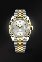 Load image into Gallery viewer, Mod Datejust Two-Tone Gold Arabic