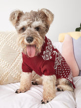 Load image into Gallery viewer, Moose Snowflake Pattern High Neck Pet Sweater | NCS