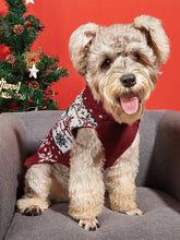 Load image into Gallery viewer, Moose Snowflake Pattern High Neck Pet Sweater | NCS