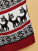 Load image into Gallery viewer, Moose Snowflake Pattern High Neck Pet Sweater | NCS