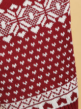 Load image into Gallery viewer, Moose Snowflake Pattern High Neck Pet Sweater | NCS