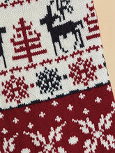 Load image into Gallery viewer, Moose Snowflake Pattern High Neck Pet Sweater | NCS