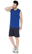 Load image into Gallery viewer, Mens Cotton Knit Shorts with Elastic Waistband and Inner Drawstrings