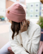 Load image into Gallery viewer, NEW HAAKWEAR H-Stitch Cuffed Beanie - Designed and Made in USA (Patented Design) - Pearl Pink