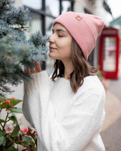 Load image into Gallery viewer, NEW HAAKWEAR H-Stitch Cuffed Beanie - Designed and Made in USA (Patented Design) - Pearl Pink