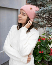 Load image into Gallery viewer, NEW HAAKWEAR H-Stitch Cuffed Beanie - Designed and Made in USA (Patented Design) - Pearl Pink