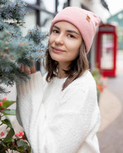 Load image into Gallery viewer, NEW HAAKWEAR H-Stitch Cuffed Beanie - Designed and Made in USA (Patented Design) - Pearl Pink