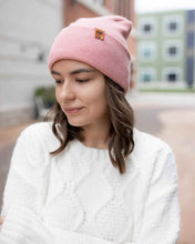 Load image into Gallery viewer, NEW HAAKWEAR H-Stitch Cuffed Beanie - Designed and Made in USA (Patented Design) - Pearl Pink