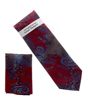 Load image into Gallery viewer, Vittorio Farina Paisley Designer Necktie & Pocket Square