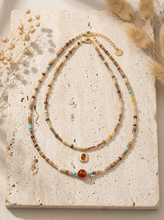 Load image into Gallery viewer, Natural Stone Boho Jewelry Choker Necklace