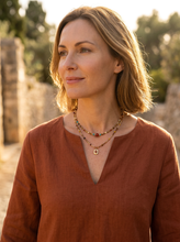 Load image into Gallery viewer, Natural Stone Boho Jewelry Choker Necklace