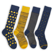 Load image into Gallery viewer, Navy Gold Mixed Socks 8 Pack