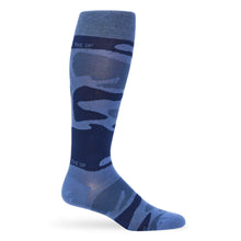 Load image into Gallery viewer, Navy Sip Camo Dress Socks