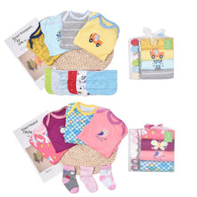 Load image into Gallery viewer, Newborn Long Sleeve Triangle Bodysuit & Towel Socks Gift Set - # BANB11110015