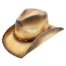 Load image into Gallery viewer, Peter Grimm Newell - Straw Cowboy Hat
