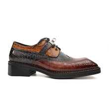 Load image into Gallery viewer, Nile Croc Buckle Wingtip Derby