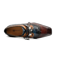 Load image into Gallery viewer, Nile Croc Buckle Wingtip Derby