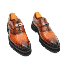 Load image into Gallery viewer, Nile Crocodile Leather Loafers Shoes