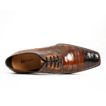 Load image into Gallery viewer, Norwegian-Stitched Nile Crocodile Derby Shoes