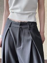 Load image into Gallery viewer, Lace-paneled Wide-leg Suit Pants