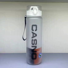 Load image into Gallery viewer, Casino Frosted Sports Water Bottle Plastic Portable Bottle With Lid For Men And Women