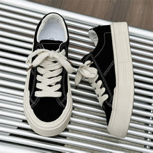 Load image into Gallery viewer, Women’s Canvas Platform Skate Shoes — Casual & Sporty Lifted Sneakers