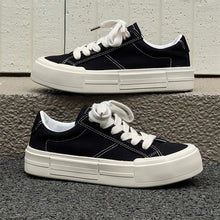 Load image into Gallery viewer, Women’s Canvas Platform Skate Shoes — Casual & Sporty Lifted Sneakers