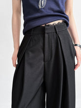 Load image into Gallery viewer, Lace-paneled Wide-leg Suit Pants